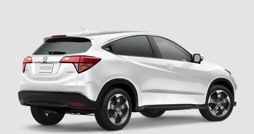 2018 Honda HR-V EX White Exterior Rear View